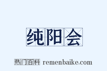 纯阳会是什么意思的图片